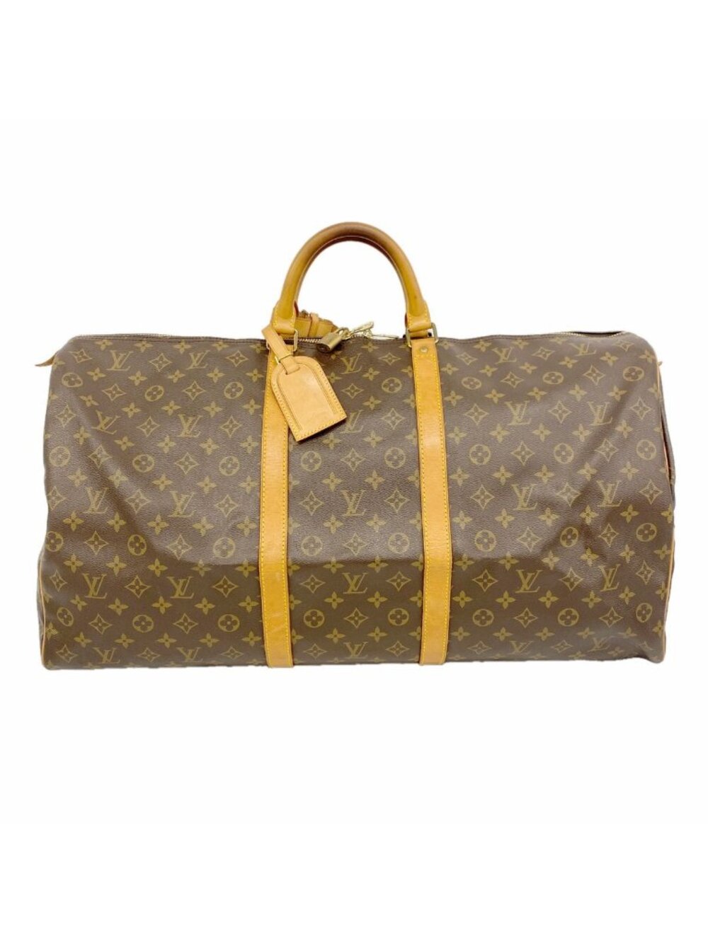 Louis Vuitton Boston Bag Monogram Keepall 60 Brown